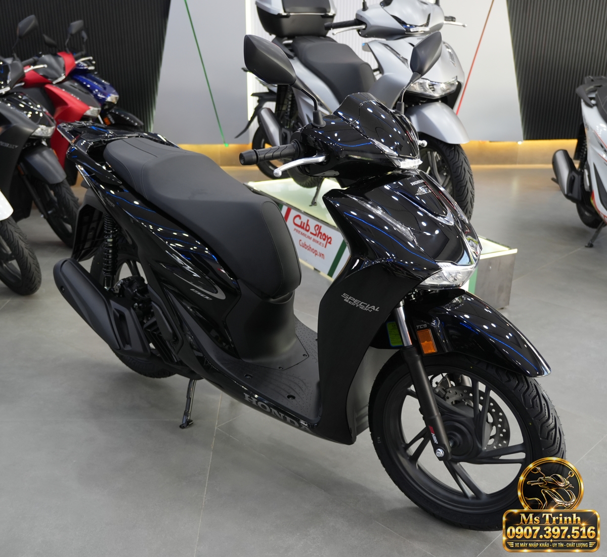 Honda SH150i Ý đen bóng 2027 tại Đà Nẵng - Sơn bóng lịch sự, tiện ích cho mỗi ngày