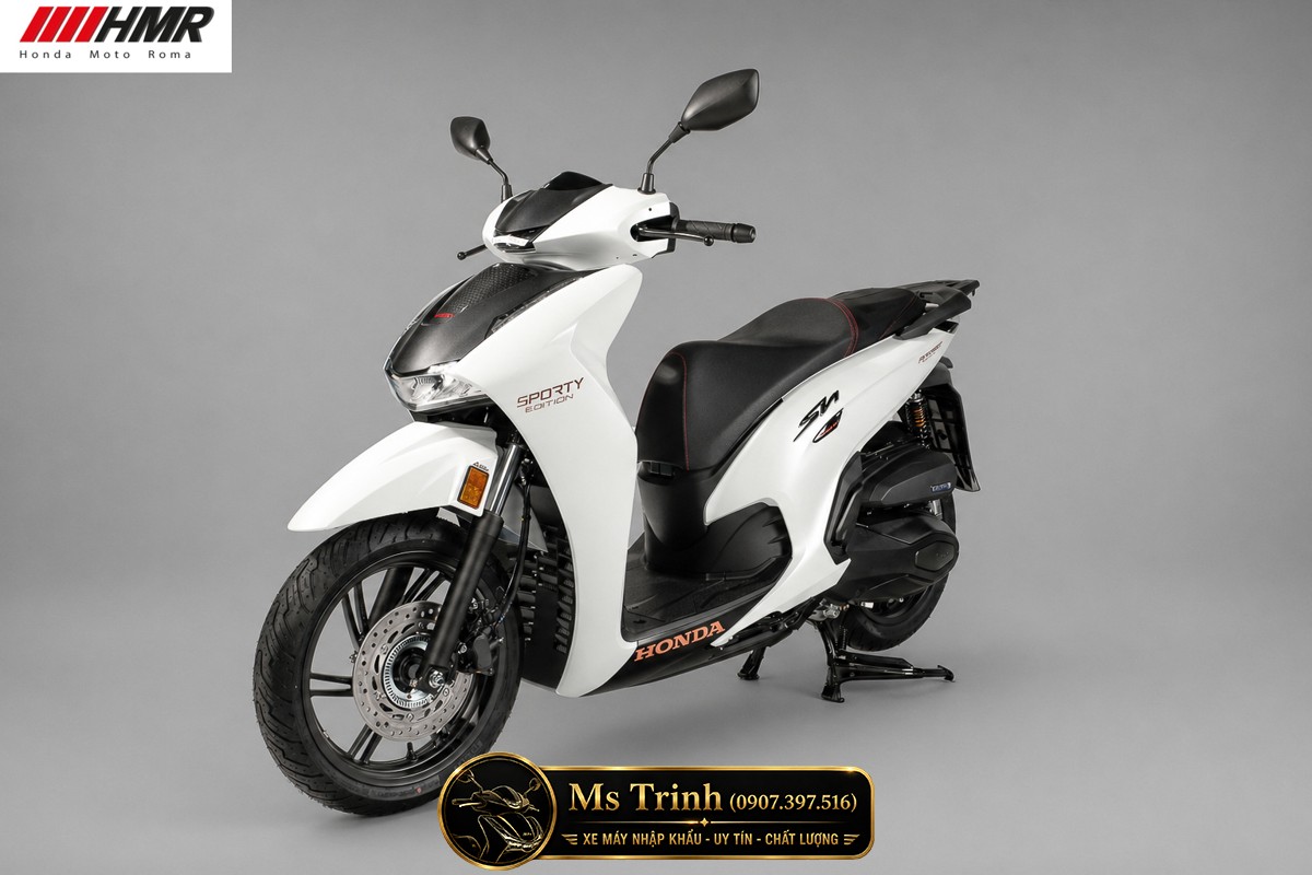 Honda SH350i nhập Ý 2026 tại Đà Nẵng - SH350i Sporty Trắng Nhám, Xám Bóng Đẳng Cấp Chuẩn Ý