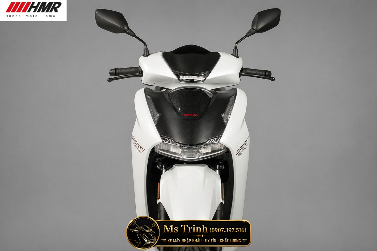 Honda SH350i nhập Ý 2026 tại Đà Nẵng - SH350i Sporty Trắng Nhám, Xám Bóng Đẳng Cấp Chuẩn Ý