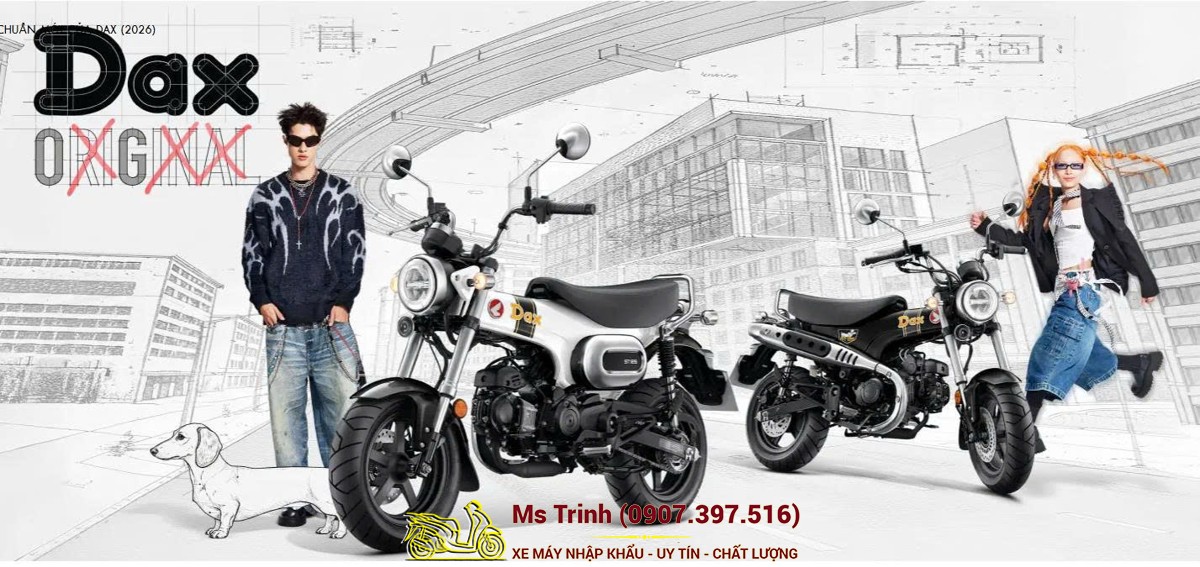 Honda Dax ST125 2026 tại Đà Nẵng - Minibike huyền thoại khung T-Bone đầy cá tính