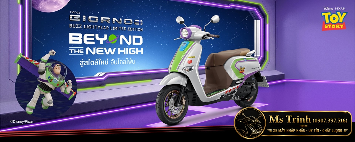 Honda Giorno+ Buzz Lightyear Limited Edition 2026 Bản giới hạn 2.000 xe tại Đà Nẵng