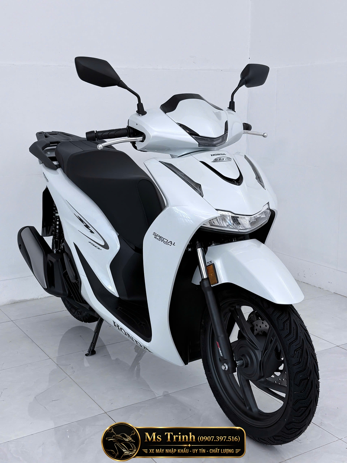 Honda SH150i Special Edition Standard nhập HMR Ý màu trắng tại Đà Nẵng: Giá trị nằm trong từng chi tiết nguyên bản