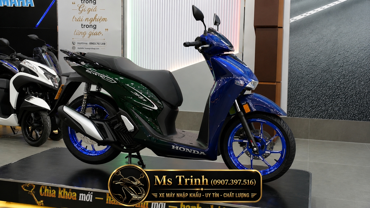 Honda SH150i Vetro Sapphire - Green tại Đà Nẵng: SH Ý 2 trong 1 giới hạn 200 xe