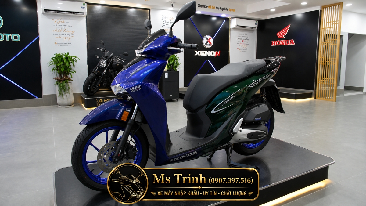 Honda SH150i Vetro Sapphire - Green tại Đà Nẵng: SH Ý 2 trong 1 giới hạn 200 xe