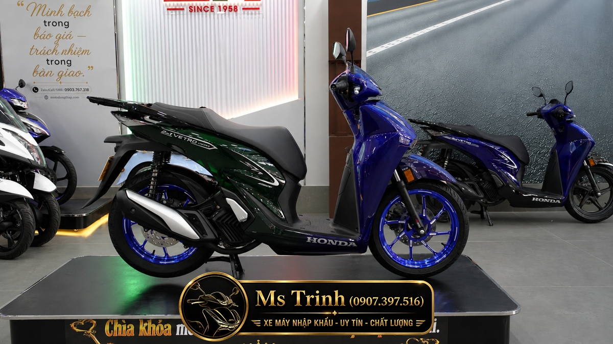 Honda SH150i Vetro Sapphire - Green tại Đà Nẵng: SH Ý 2 trong 1 giới hạn 200 xe