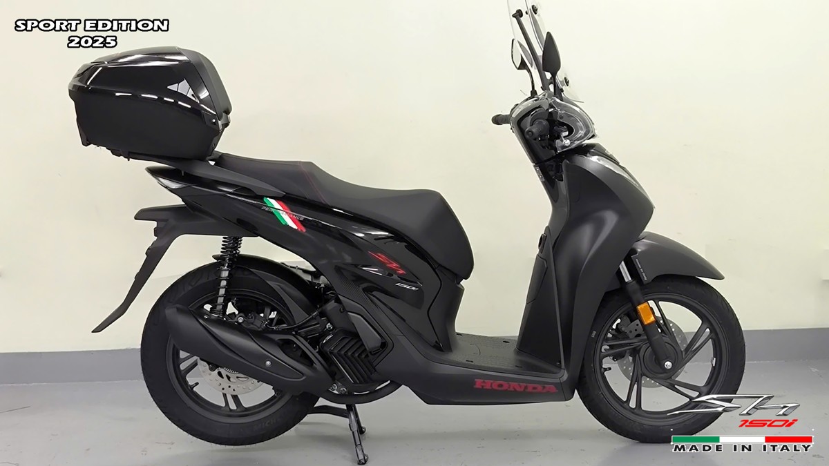 Honda SH150i 2025 Italy Sport Edition Màu Đen, Nhập Chính Hãng, Giá Rẻ tại Đà Nẵng
