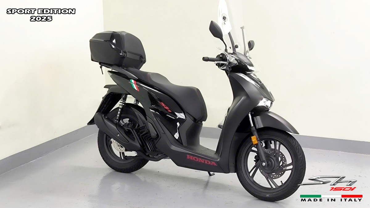 Honda SH150i 2025 Italy Sport Edition Màu Đen, Nhập Chính Hãng, Giá Rẻ tại Đà Nẵng