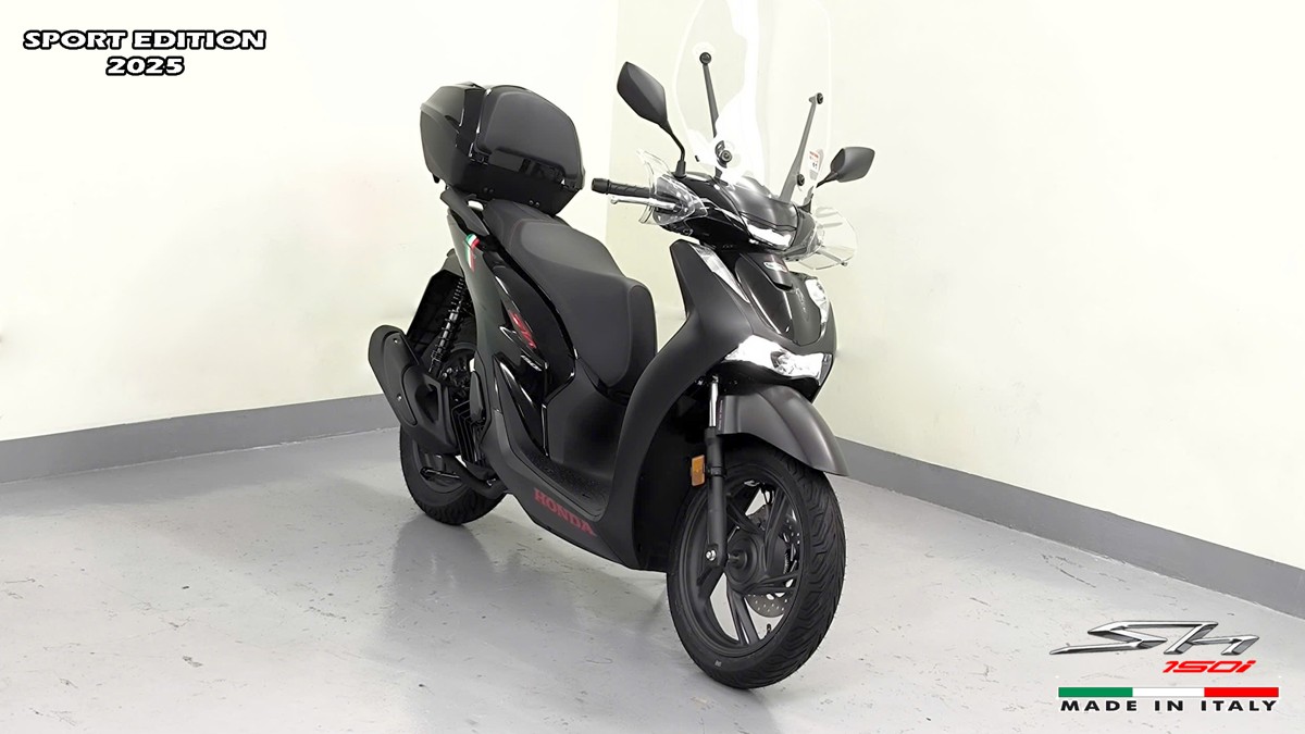 Honda SH150i 2025 Italy Sport Edition Màu Đen, Nhập Chính Hãng, Giá Rẻ tại Đà Nẵng