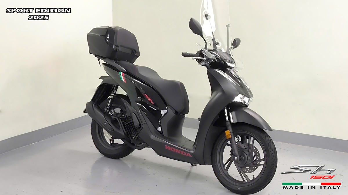 Honda SH150i 2025 Italy Sport Edition Màu Đen, Nhập Chính Hãng, Giá Rẻ tại Đà Nẵng