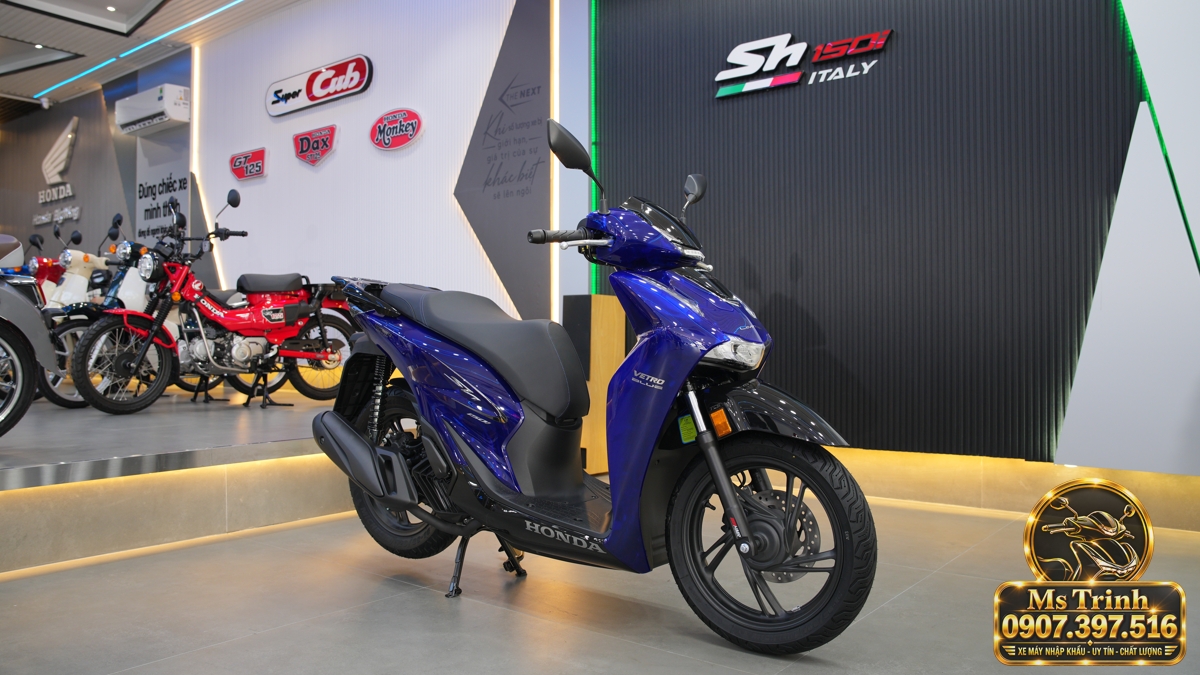 Honda SH150 Vetro Blue 2027 tại Đà Nẵng - Xanh Sapphire trong suốt, nhập Ý sang trọng