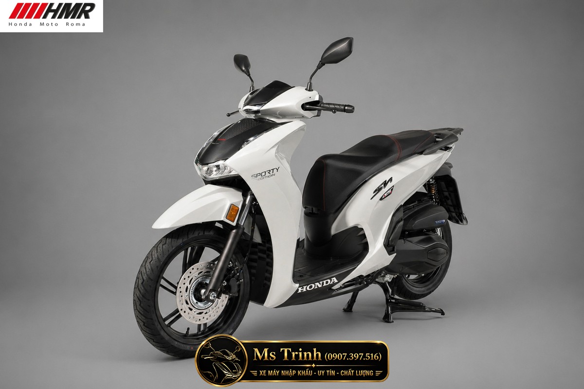 Honda SH350i nhập Ý 2026 tại Đà Nẵng - SH350i Sporty Trắng Nhám, Xám Bóng Đẳng Cấp Chuẩn Ý