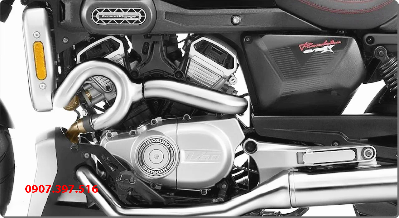 Hyosung GV350X tại Đà Nẵng - Cruiser 350cc Phong Cách Mỹ Cơ Bắp, Cá Tính