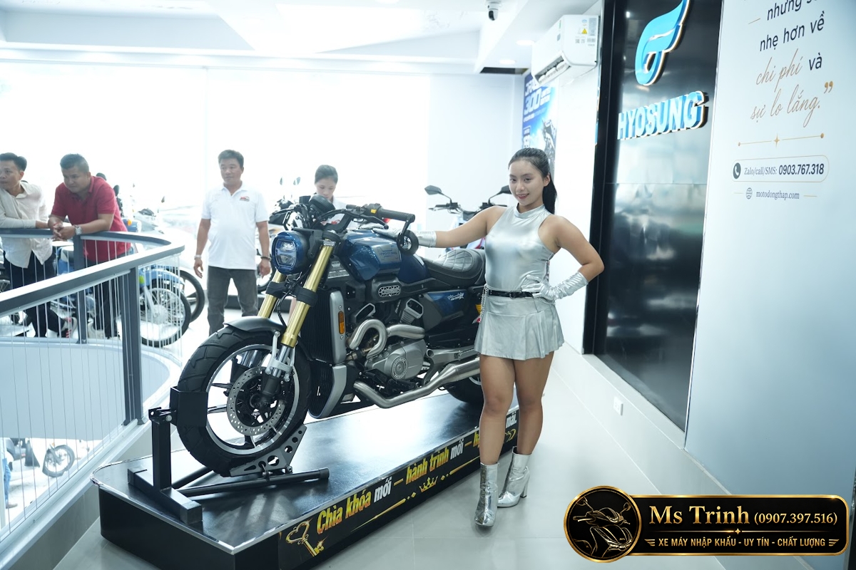 Hyosung GV350X tại Đà Nẵng - Cruiser 350cc Phong Cách Mỹ Cơ Bắp, Cá Tính