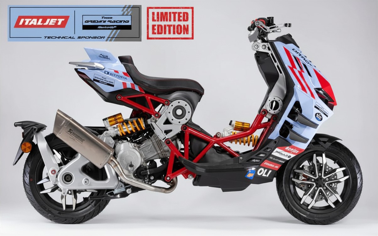 Italjet Dragster 300 Gresini Racing Tại Đà Nẵng - Chiếc Scooter Ý Khiến Dân Chơi Xe Phải Ngoái Nhìn