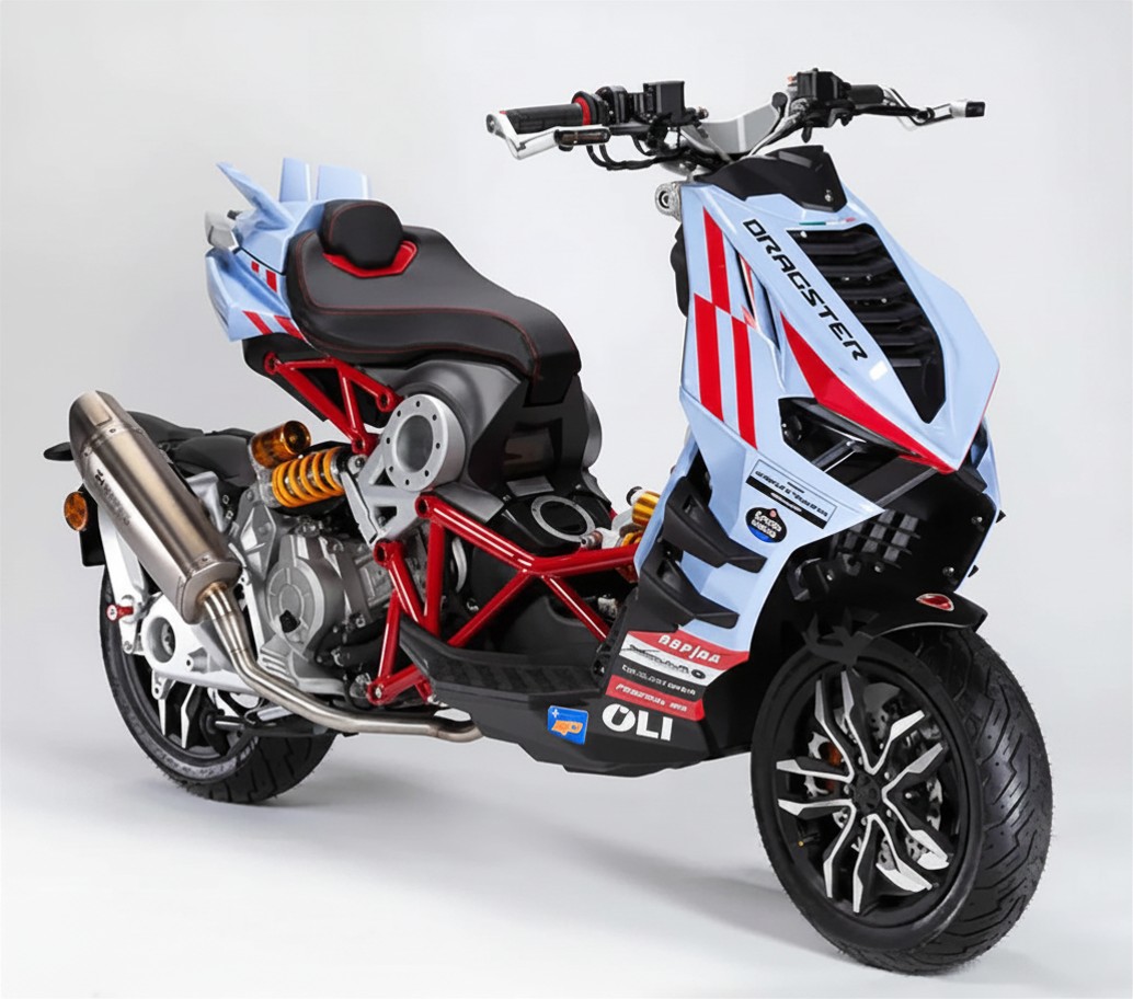 Italjet Dragster 300 Gresini Racing Tại Đà Nẵng - Chiếc Scooter Ý Khiến Dân Chơi Xe Phải Ngoái Nhìn