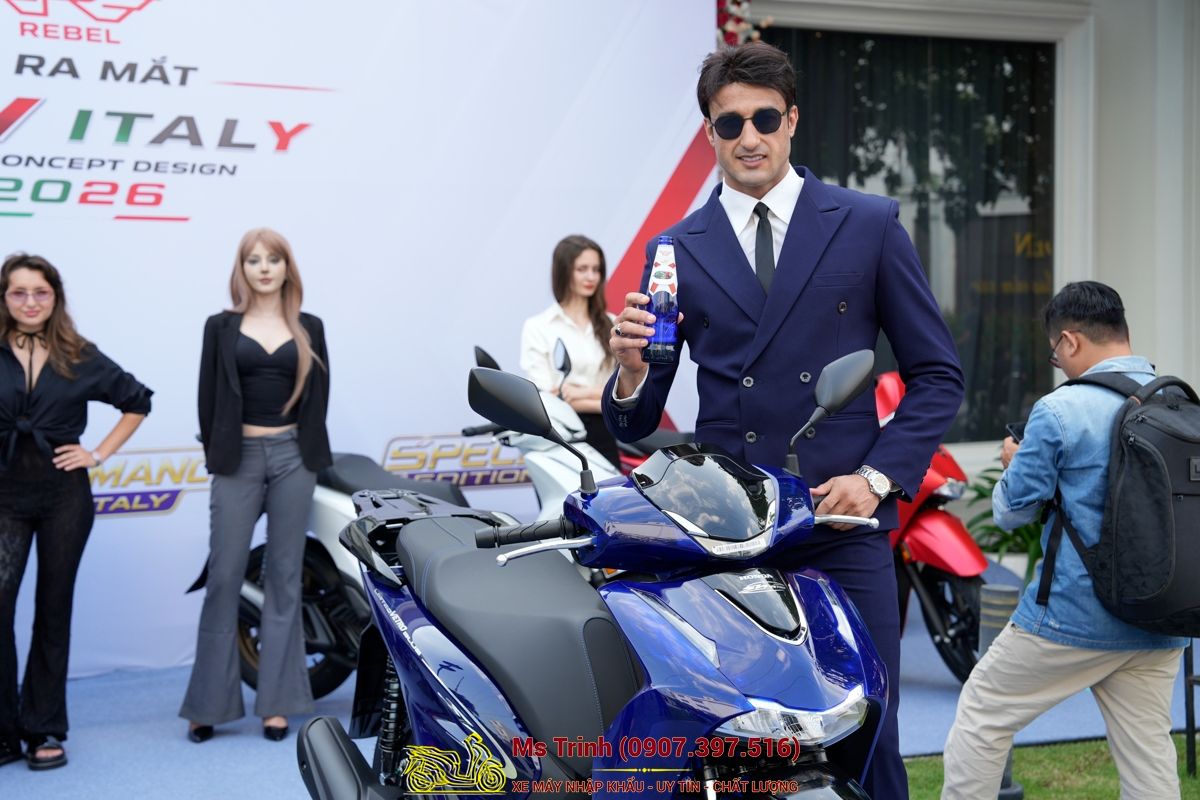 Honda SH150 Vetro Blue 2026 Limited Edition - Siêu phẩm SH Ý dàn áo xanh trong suốt cực hiếm tại Đà Nẵng