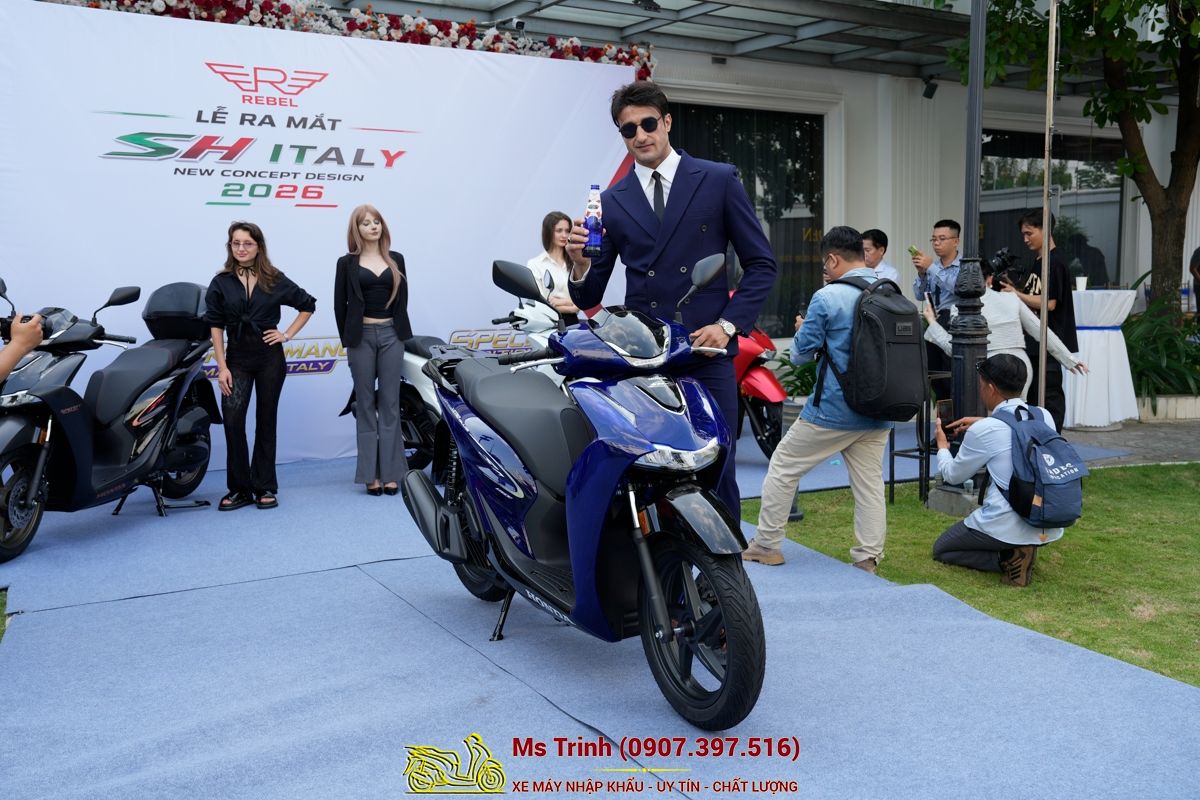 Honda SH150 Vetro Blue 2026 Limited Edition - Siêu phẩm SH Ý dàn áo xanh trong suốt cực hiếm tại Đà Nẵng